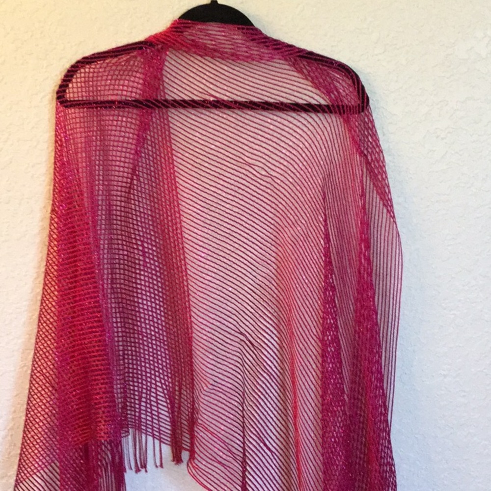 ‼️Final Mark Down. Pink glitter scarf
